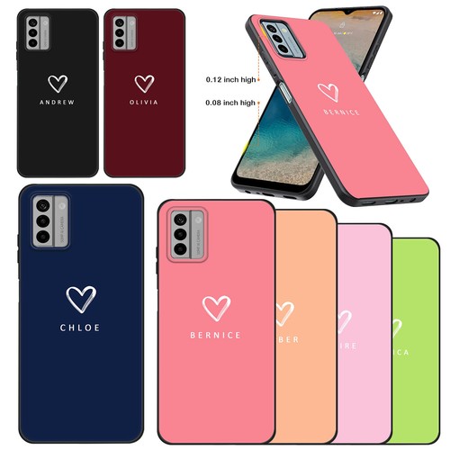 Heart personalised phone case - personalised,