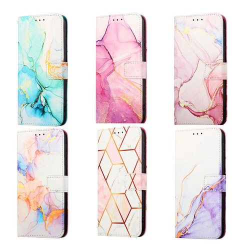 Marble magnetic leather - marble, flip